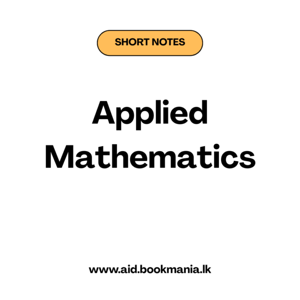 Applide Maths Full Short Note New Syllabus
