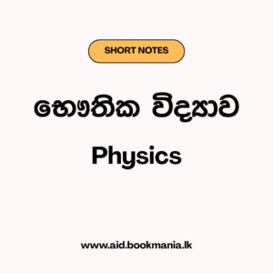 Physics All Units Mind Maps - Sinhala Medium